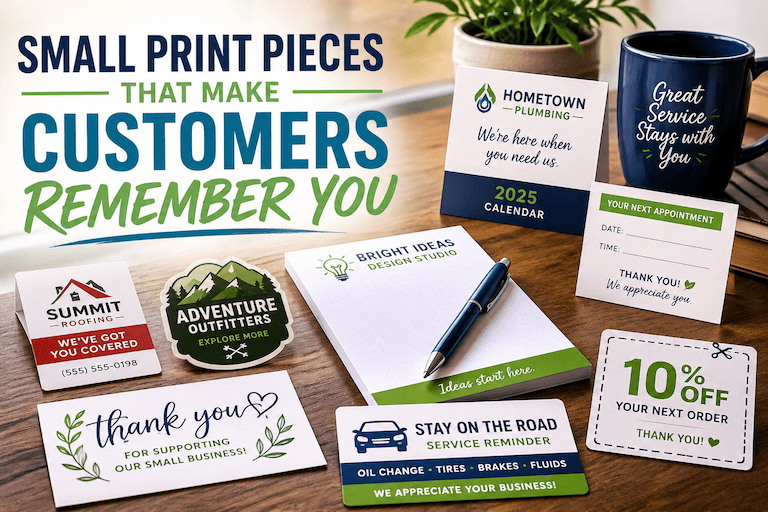 Small Print Pieces That Make Customers Remember&nbsp;You